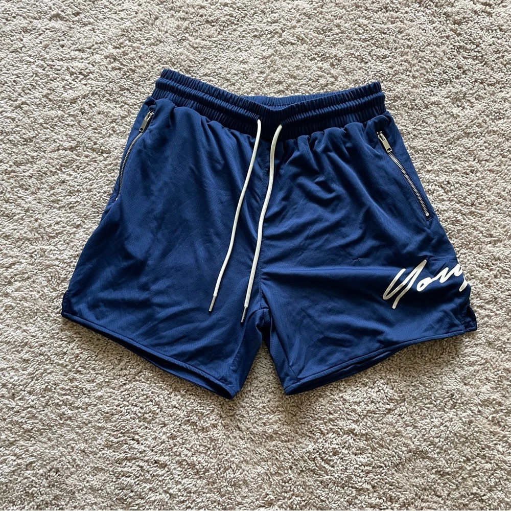 YoungLA mesh shorts size XXL Mens blue